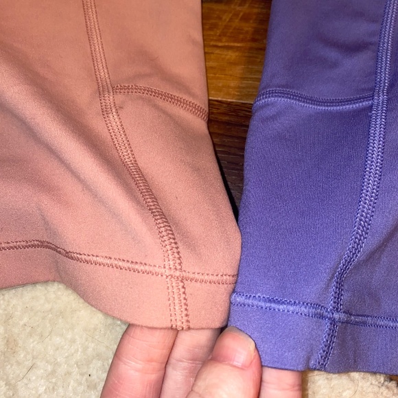 Athleta Stash Your Treasures Bike Shorts set of 2 Pink & Purple NWT XL/14 - Picture 3 of 9